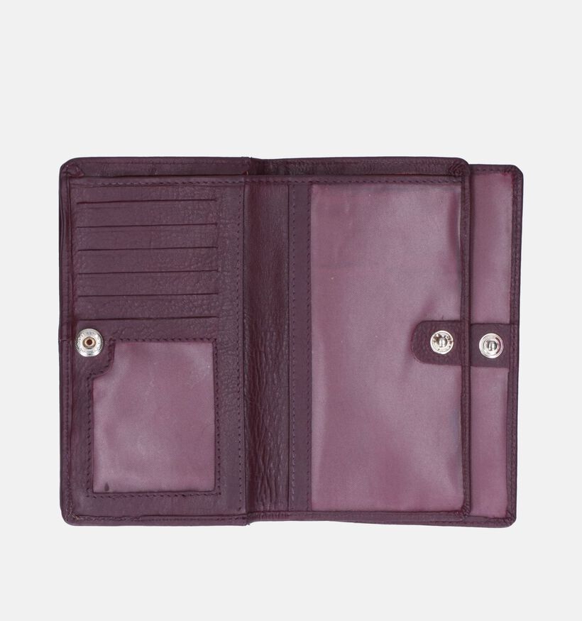 Euro-Leather Zwarte Portemonnee voor dames (365193)
