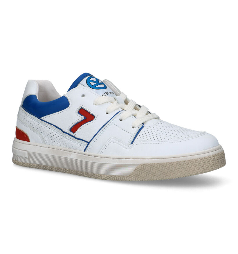 Kipling Hawkins Witte Veterschoenen in leer (323987)