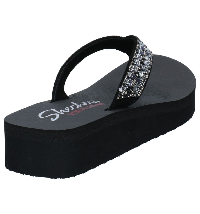 Skechers Vinyasa Blauwe Teenslippers in kunststof (290292)
