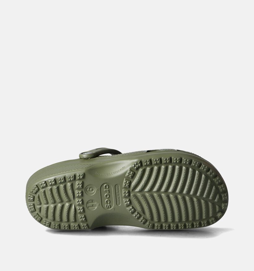 Crocs Classic Nu-pieds en Vert Khaki pour hommes (354141)
