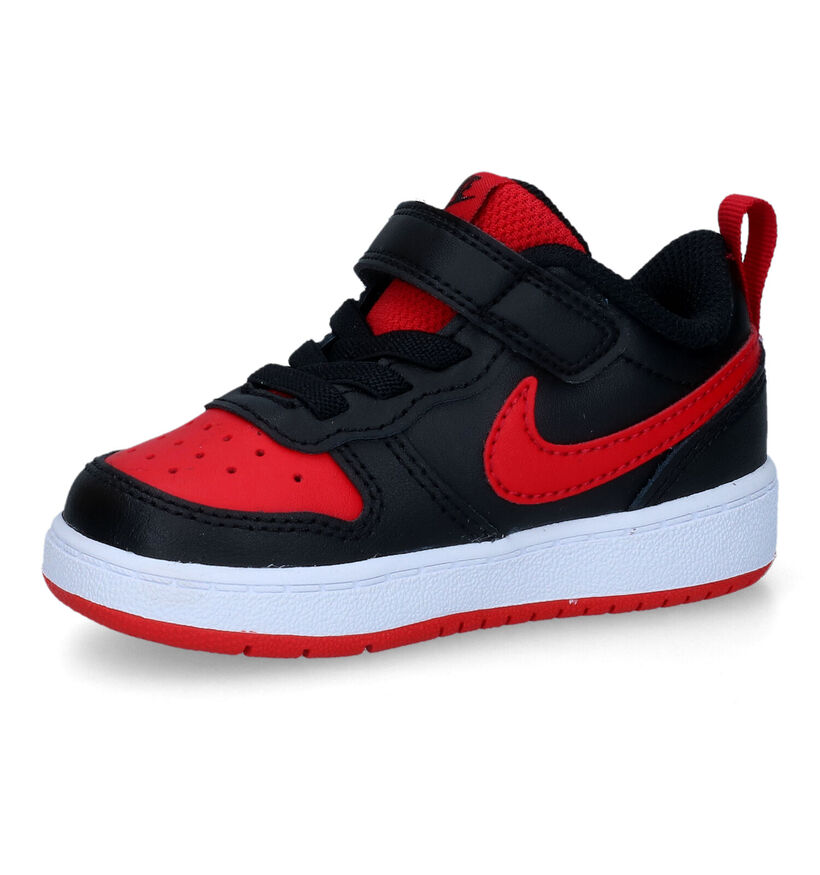 Nike Court Borough Baskets en Noir pour garçons (319350) - pour semelles orthopédiques