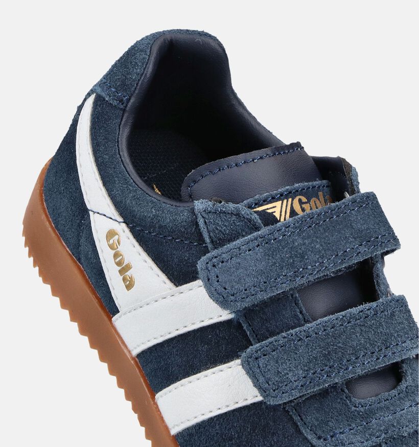 Gola Harrier Strap Blauwe Sneakers voor meisjes, jongens (368601) - geschikt voor steunzolen