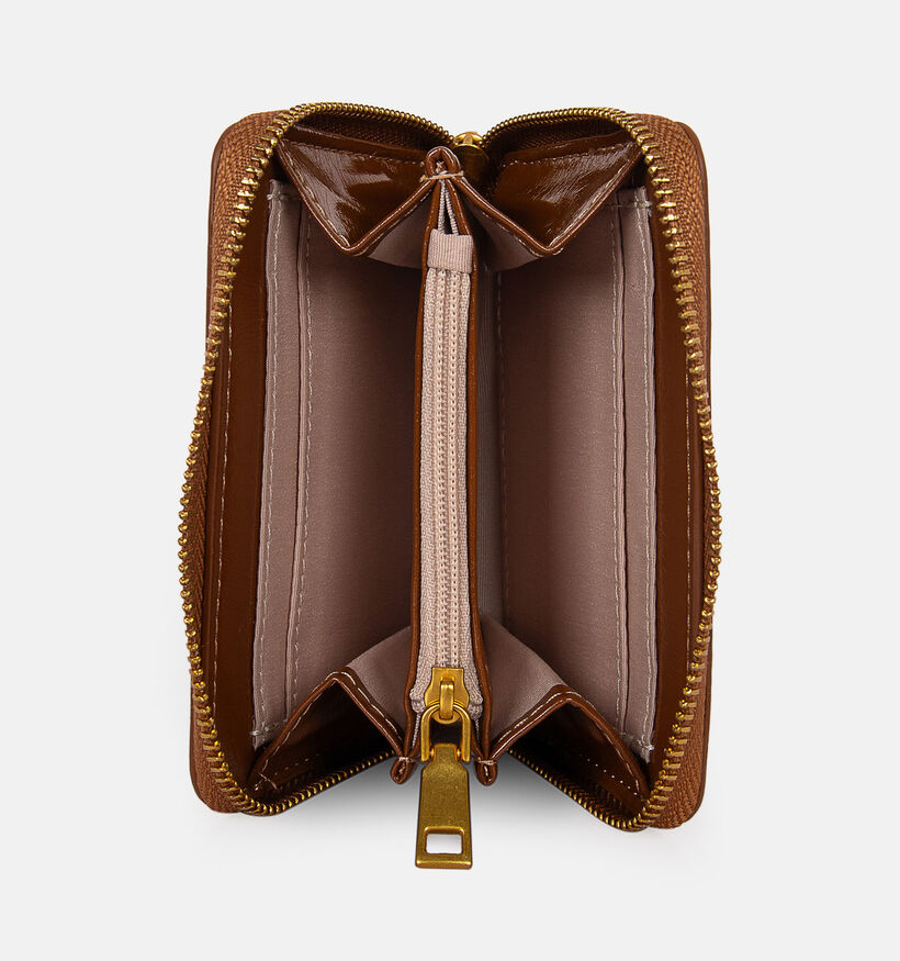 Laurent David Cognac Portemonnee met Rits voor dames (381601)