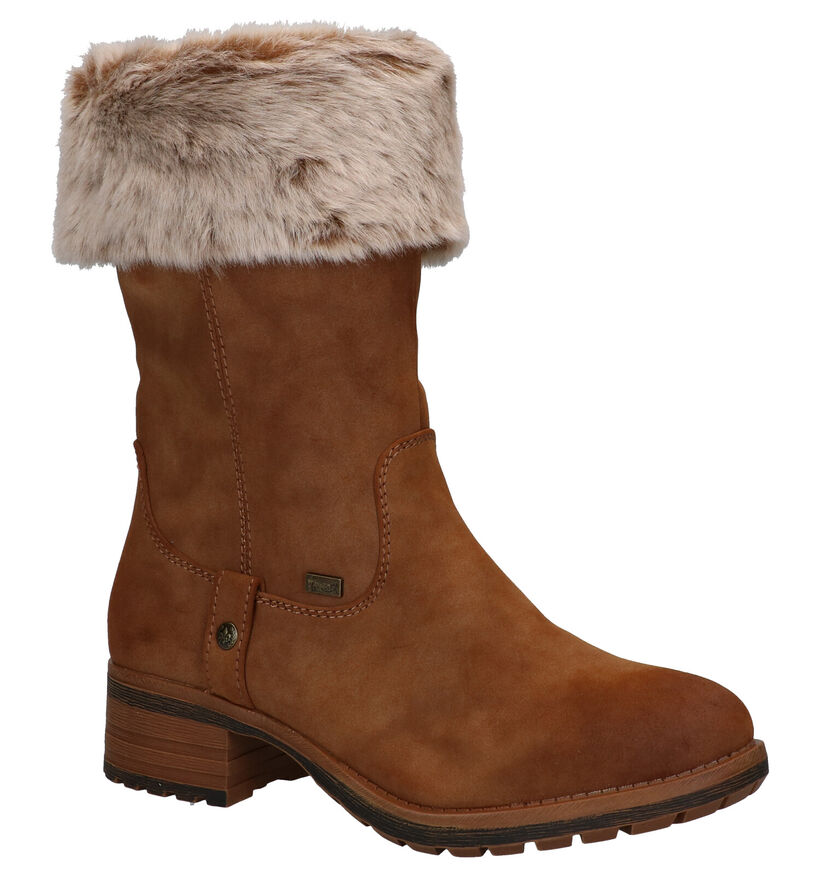 Rieker Bottes courtes en Marron en textile (299376)