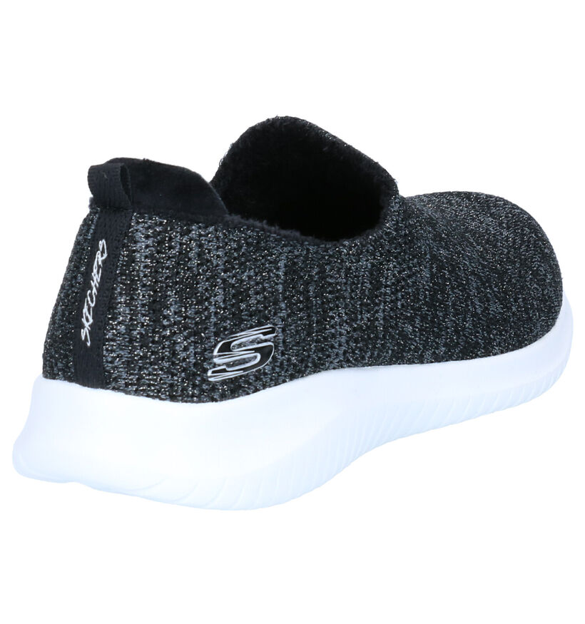 Skechers Baskets slip-on en Noir en textile (264481)