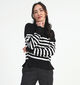 Mexx Sophia Sweatshirt rayé en Noir pour femmes (331499)