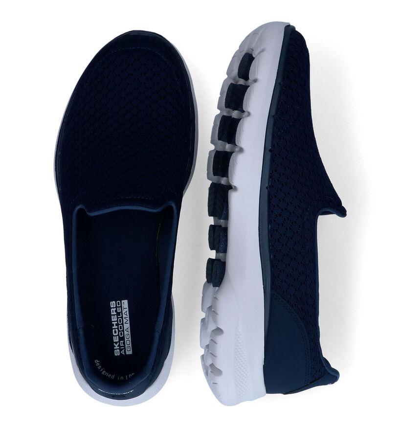 Skechers Go Walk 6 Mocassins en Bleu pour femmes (305301)