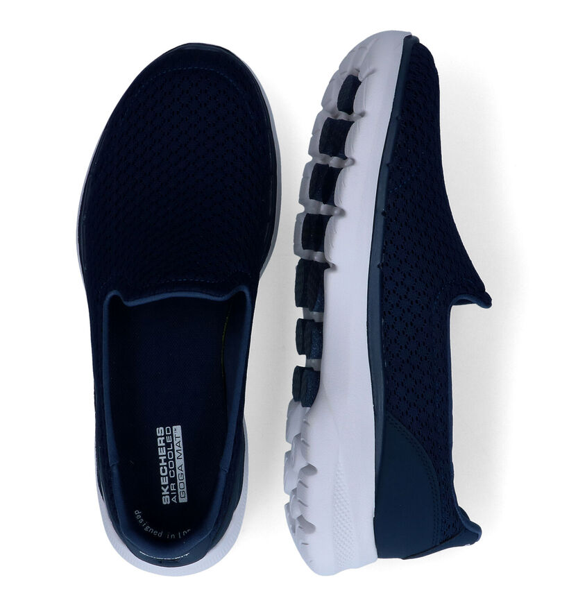 Skechers Go Walk 6 Blauwe Instappers voor dames (305301)