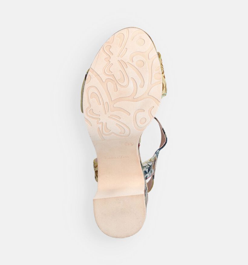 Laura Vita HECALO Sandales compens&eacute;es en Jaune pour femmes (373209)