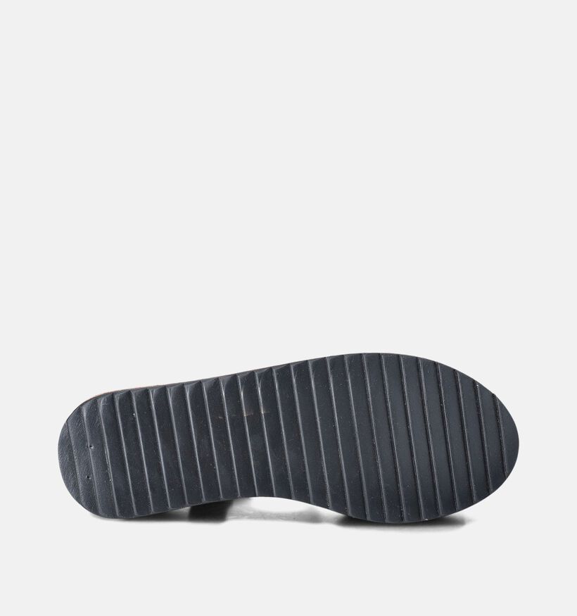 IQÔNIC Zwarte Sandalen Met Sleehak voor dames (357701)
