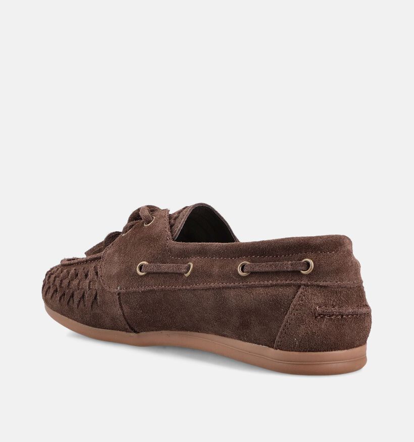 Poelman Donkerbruine Bootschoenen voor dames (386183)