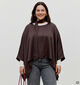 Vero Moda Curve Miro Donkerbruine Scarf Blouse voor dames (382204)