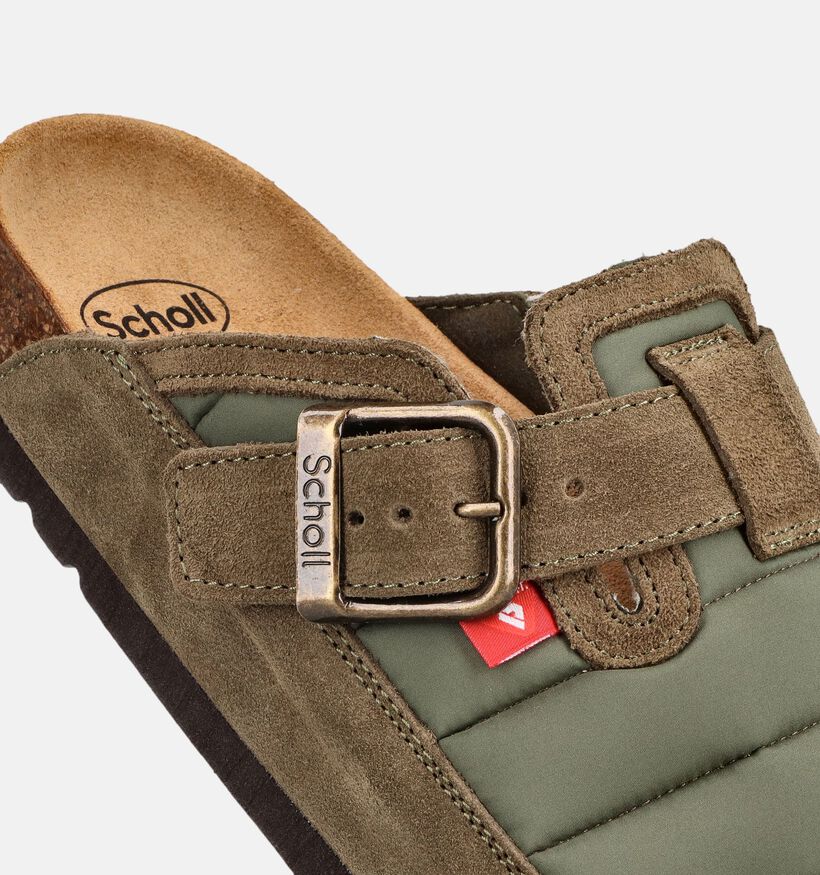 Scholl Olivier Primaloft Pantoufles en Vert pour hommes (381861)