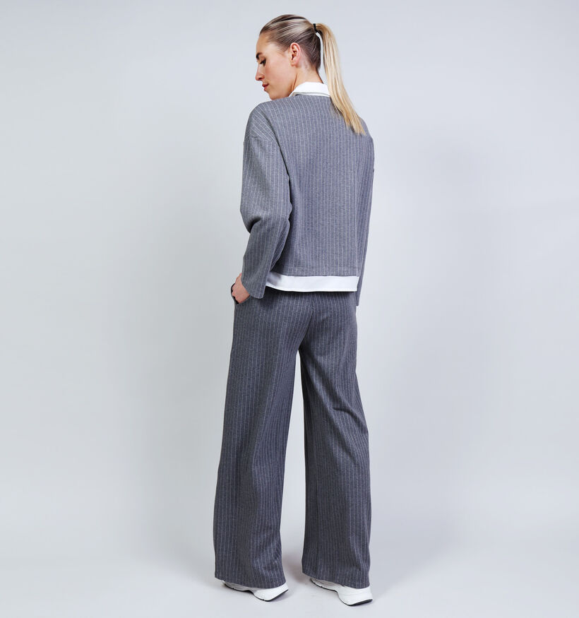 Vila Viarlessa Collar Grijze Pull voor dames (368124)