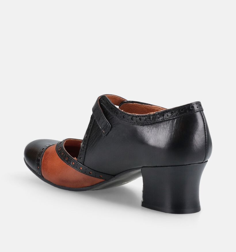 Miz Mooz Franki Zwarte Enkelpumps voor dames (381363)