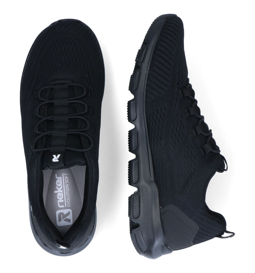 Rieker Zwarte Sneakers in stof (310168)