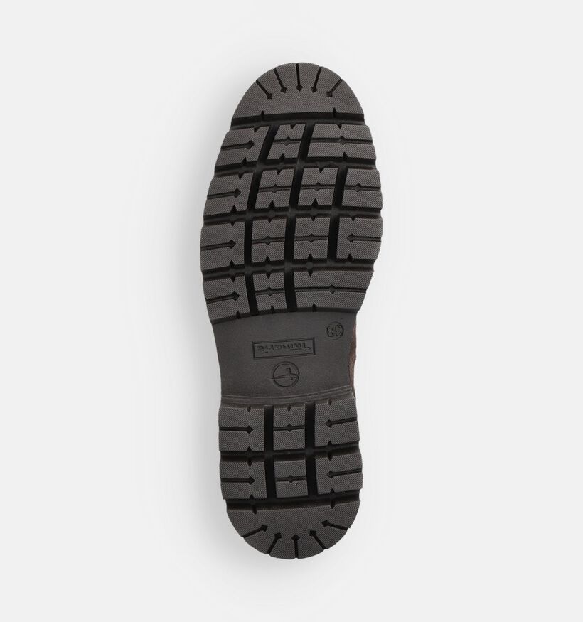 Tamaris Donkerbruine Boots Chelsea voor dames (376633)