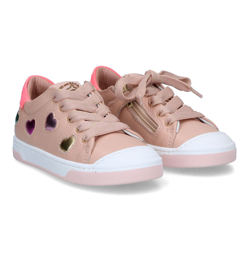 STONES and BONES Daisy Chaussures à lacets en Rose pour filles (322047) - pour semelles orthopédiques