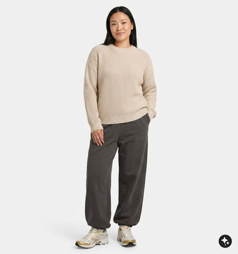 Vero Moda Curve Miro Pantalon Balloon en Brun fonc&eacute; pour femmes (382205)
