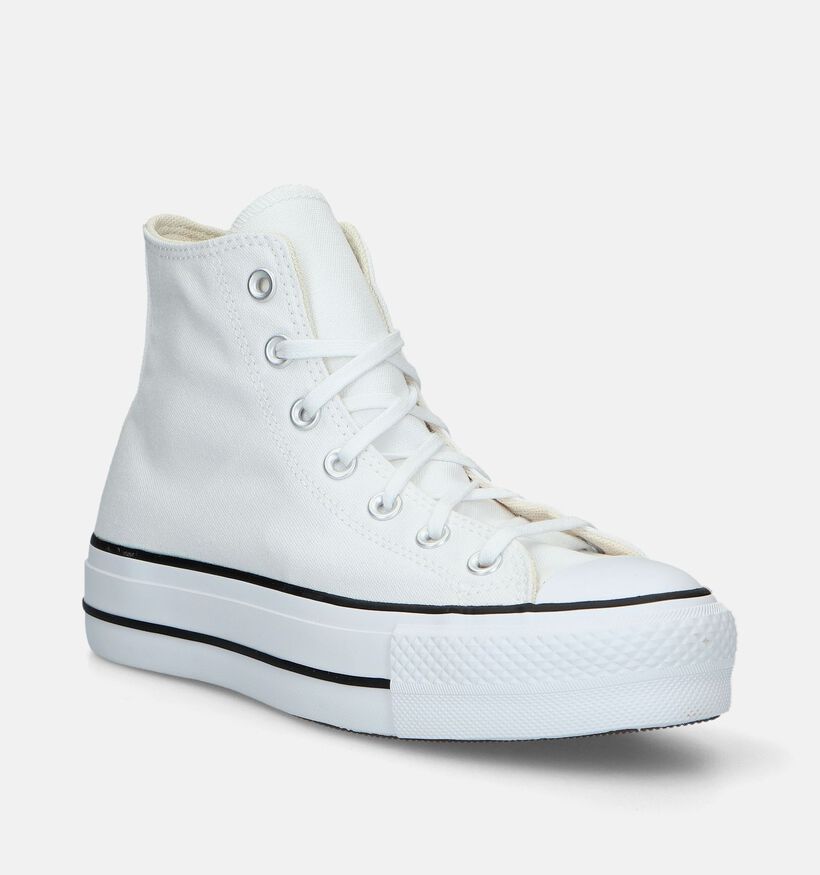 Converse CT All Star Platform Canvas Baskets en Blanc pour femmes (335194)