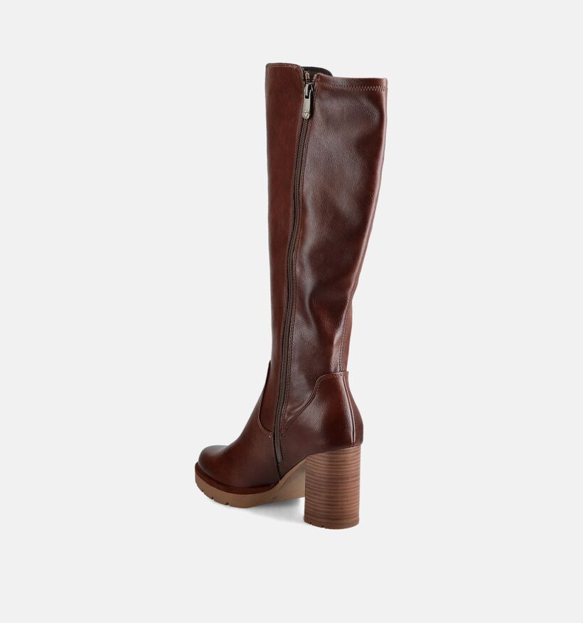 Marco Tozzi Bottes hautes en Cognac pour femmes (370687)