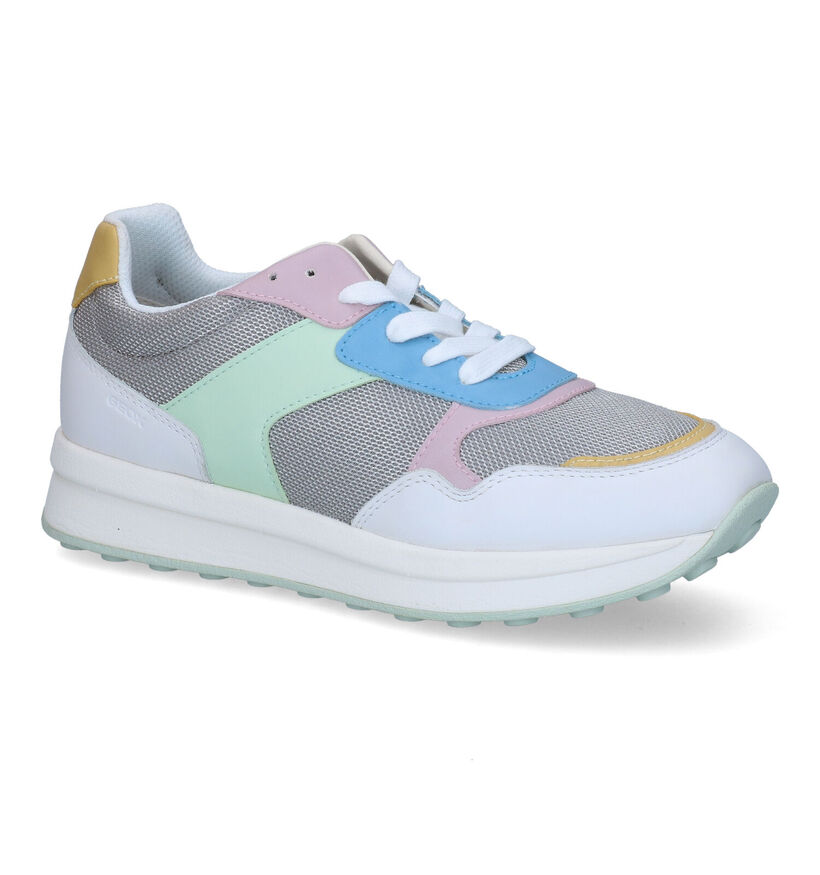 Geox Runntix Baskets en Blanc en cuir (302164)