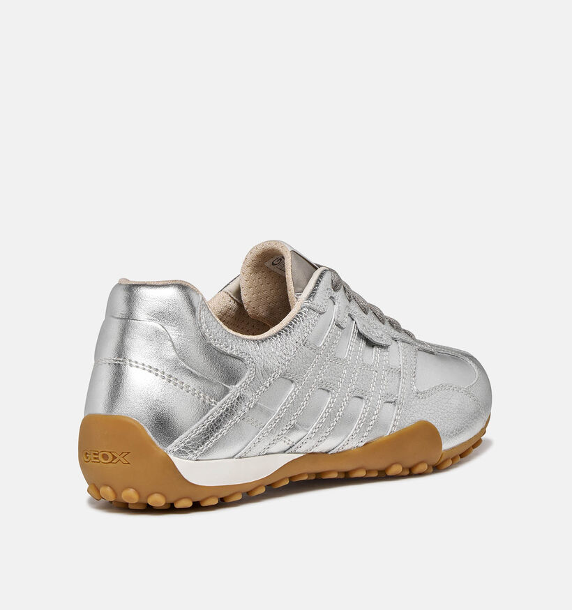 Geox Baskets casual en Argent pour femmes (368178) - pour semelles orthop&eacute;diques