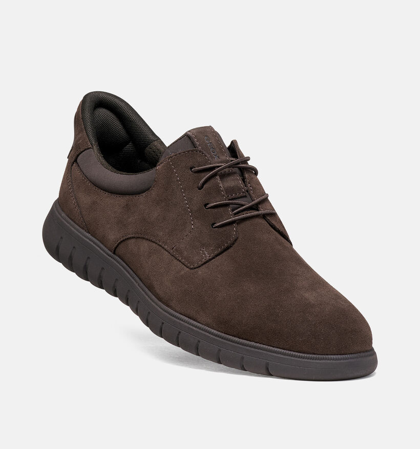 Geox Flextride Bruine Geklede Schoenen voor heren (376356) - geschikt voor steunzolen