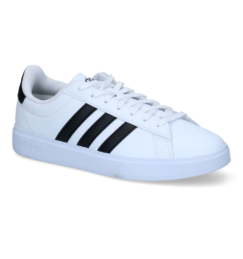adidas Grand Court 2.0 Witte Sneakers voor jongens, heren (350086) - geschikt voor steunzolen