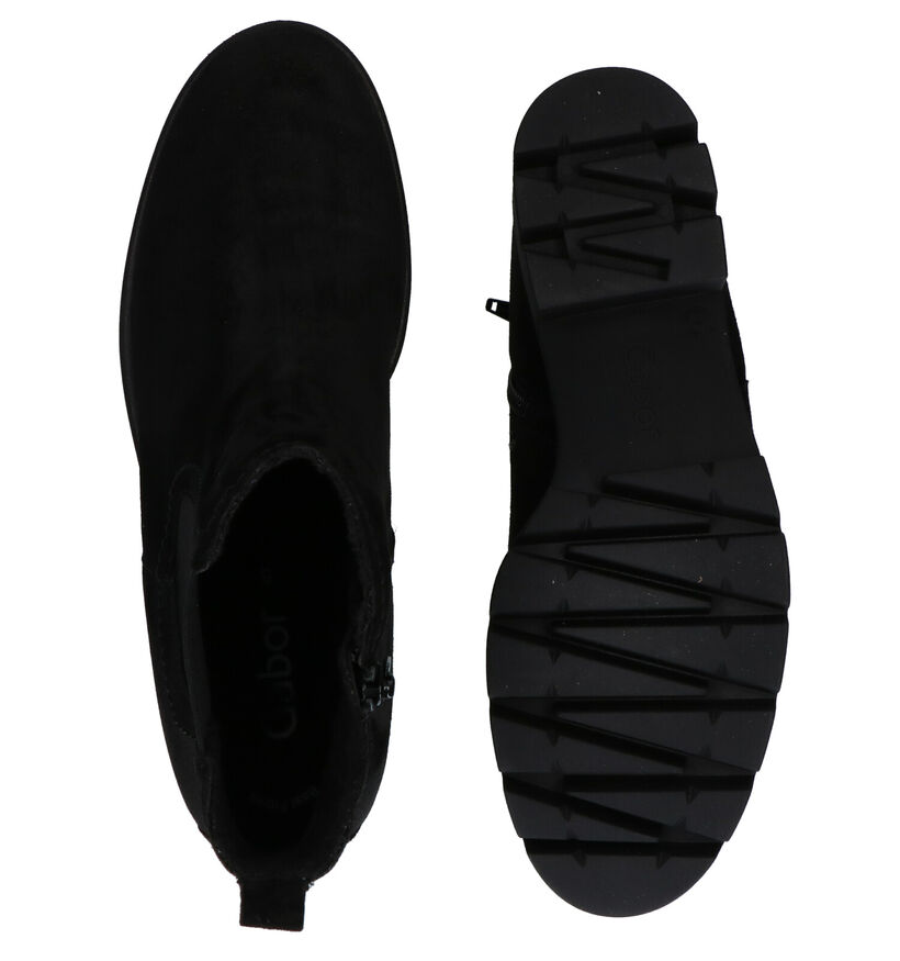 Gabor Best Fitting Zwarte Boots in nubuck (282416)