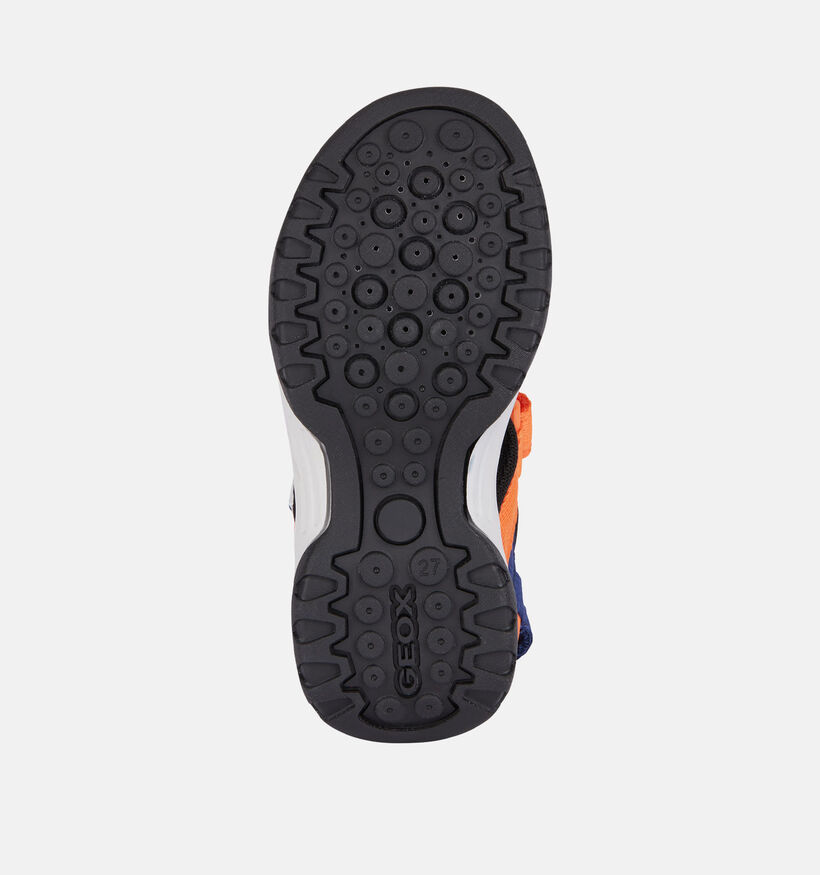 Geox J Borealis Sandales en Bleu fonc&eacute; pour gar&ccedil;ons (368867)