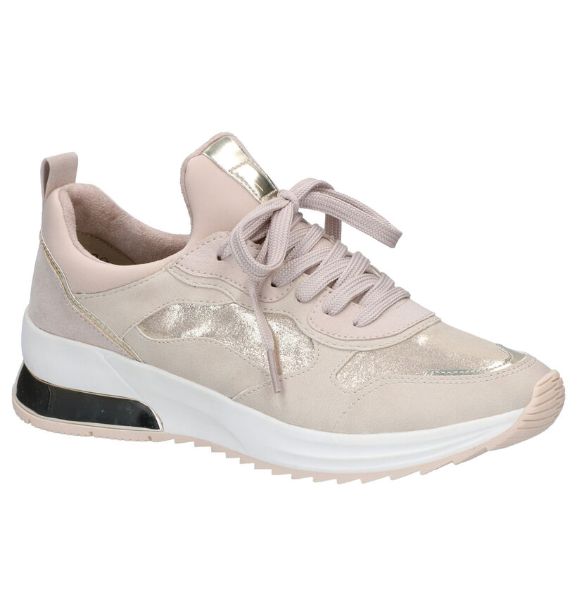 Tamaris Beige Sneakers in kunstleer (269802)