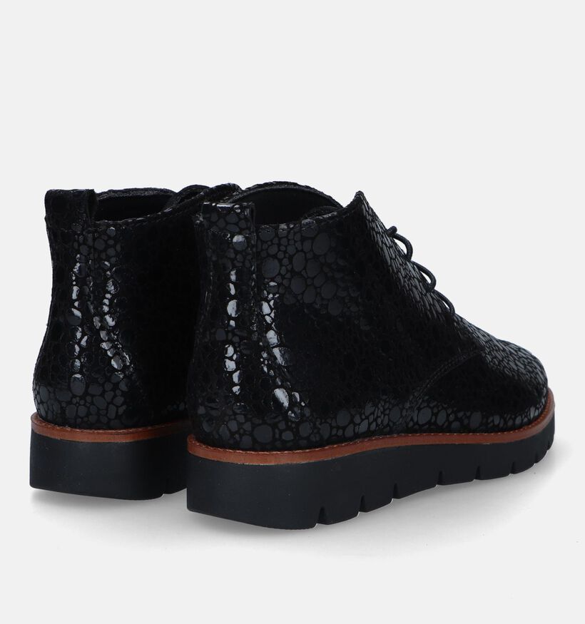 Solemade Zoe 28 Zwarte Veterboots voor dames (331052) - geschikt voor steunzolen