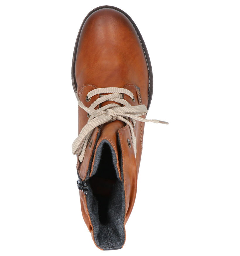 Rieker Bottines en Cognac en simili cuir (262139)