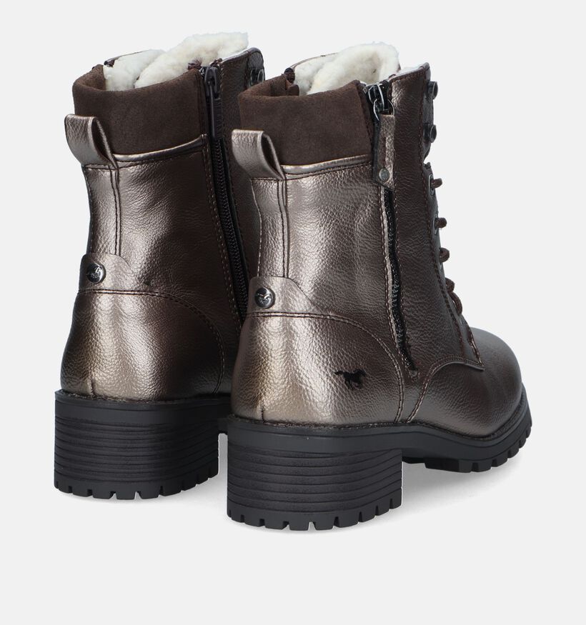 Mustang Boots à lacets en Or pour femmes (331683)