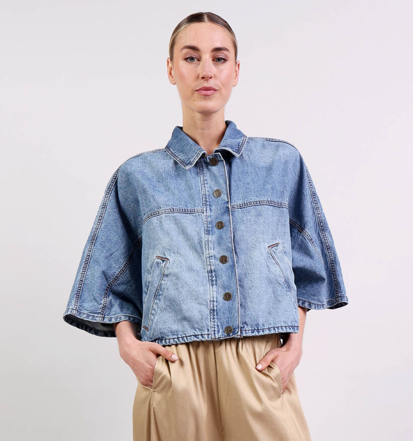 Sisters Point Felka Blauw Jeanshemd voor dames (374891)