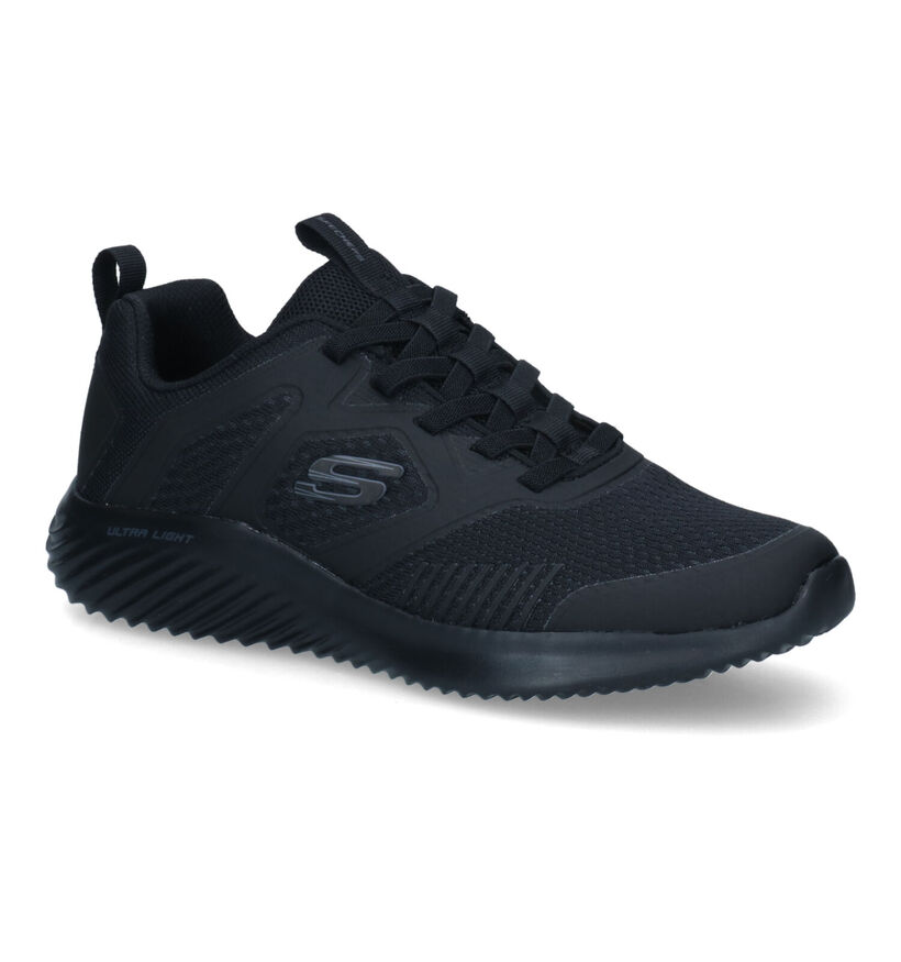 Skechers Bounder High Degree Zwarte Sneakers in kunststof (312694)