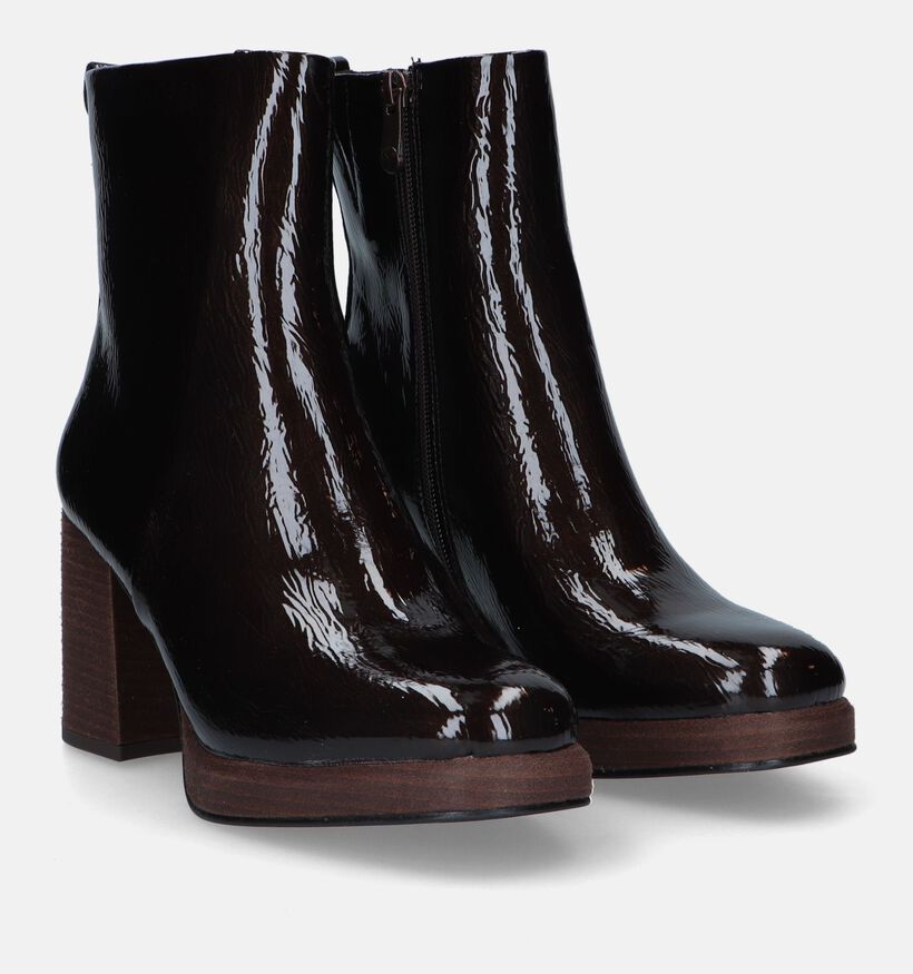 Marco Tozzi Bottines avec talon carré en Marron pour femmes (330649)