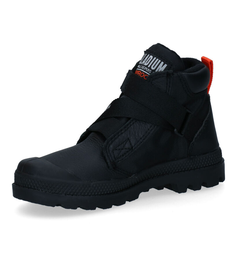 Palladium Pampa Zwarte Boots voor jongens (312974) - geschikt voor steunzolen