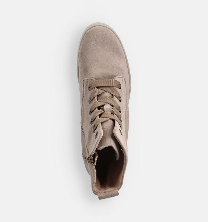 Gabor Boots à lacets en Taupe pour femmes (363096) - pour semelles orthopédiques