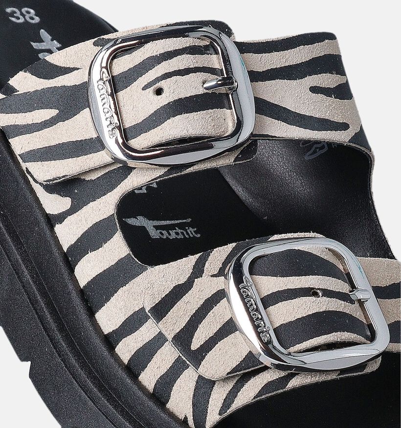 Tamaris Zwarte Platte Slippers voor dames (357722)