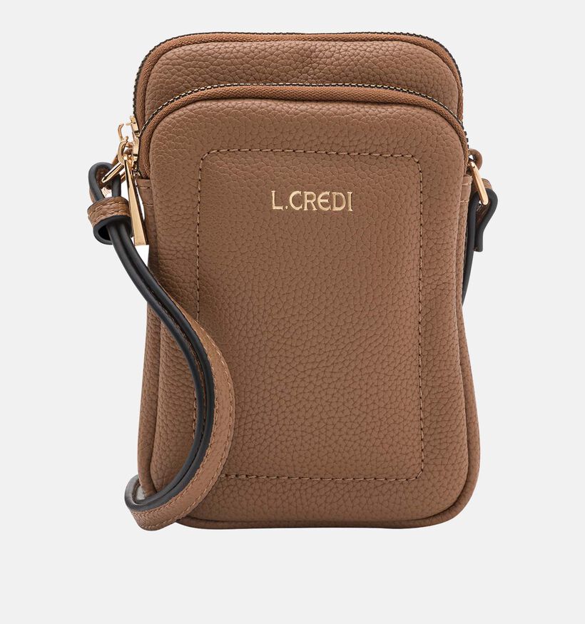L.Credi Orsola Cognac Telefoontasje voor dames (356626)