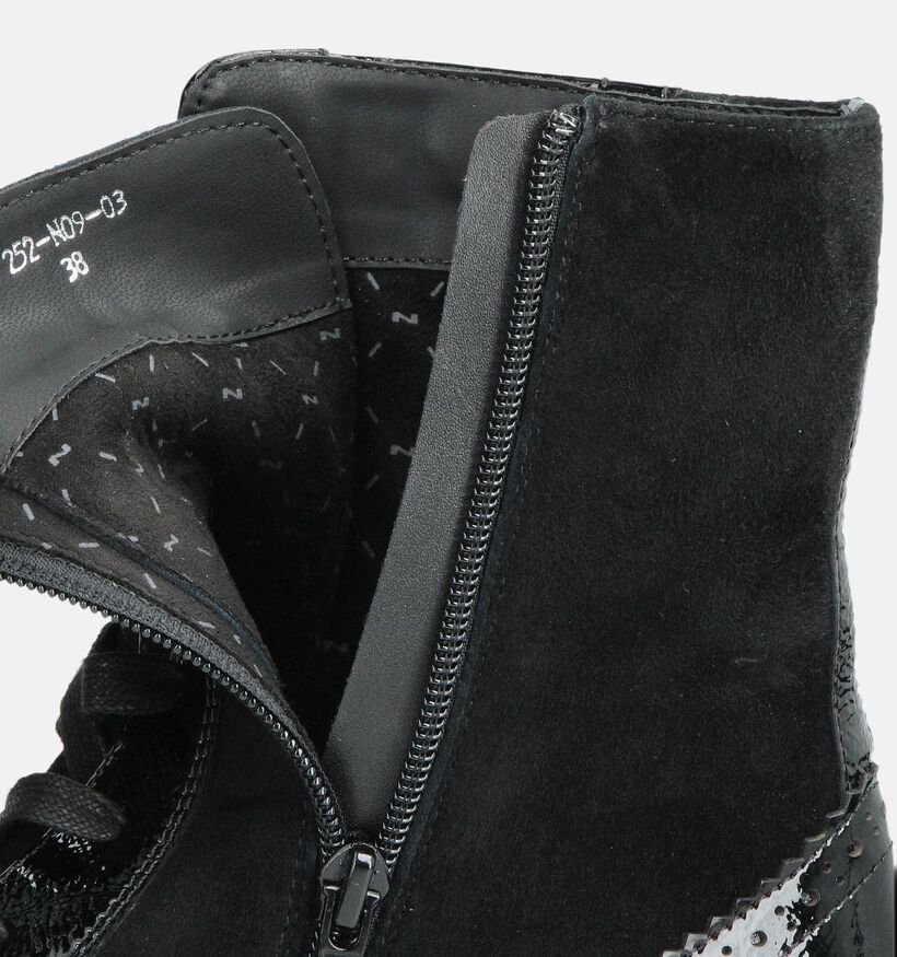 Nathan-Baume Boots à lacets en Noir pour femmes (363619) - pour semelles orthopédiques