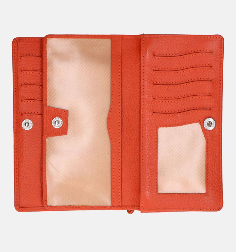 Crinkles Oranje Overslagportemonnee voor dames (349861)