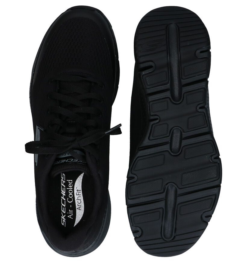 Skechers Arch Fit Baskets en Noir pour hommes (319534) - pour semelles orthopédiques