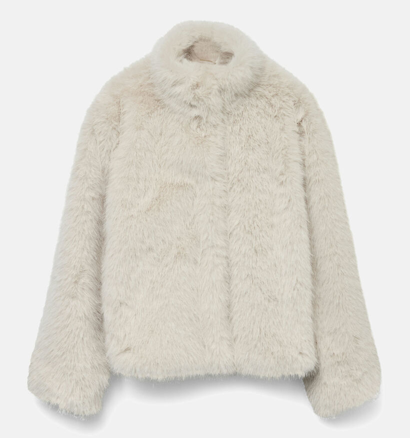 Vero Moda Monroe Fluffy Manteau en Ecru pour femmes (364512)