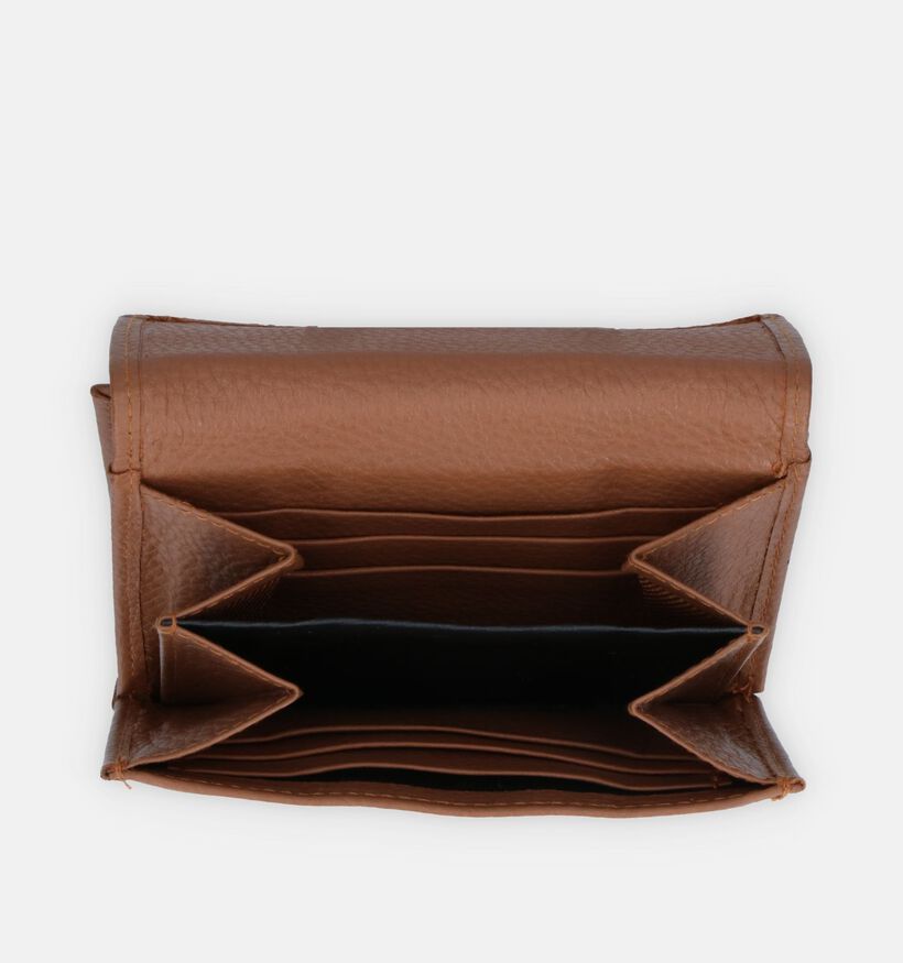 Crinkles Zwarte Overslagportemonnee voor heren, dames (349874)