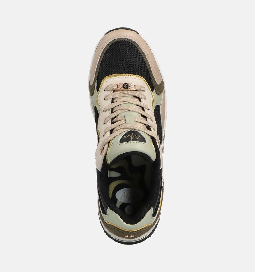 Mexx Portia Love Beige/Zwarte Sneakers voor dames (360057)