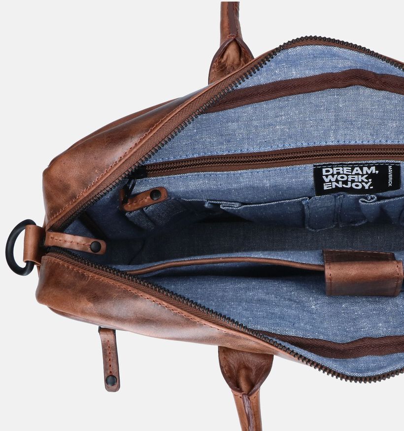 Maverick Bruine Laptoptas voor heren (358819)