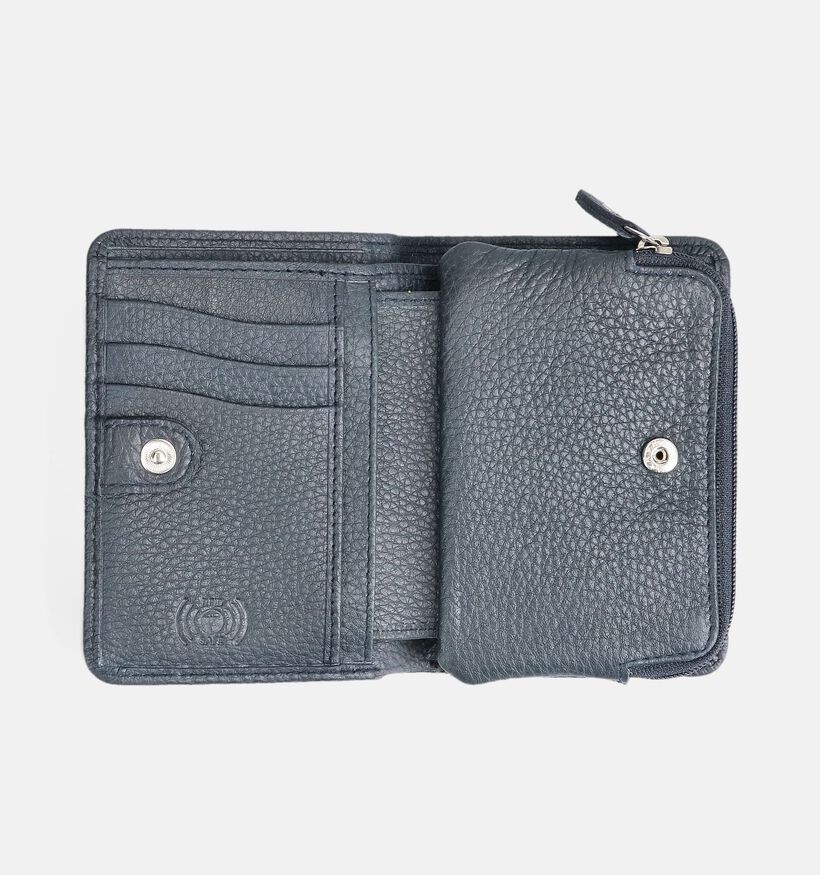 Crinkles Blauwe Ritsportemonnee voor dames (373848)